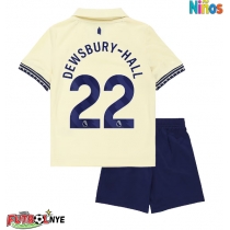 Camiseta Everton Kiernan Dewsbury-Hall #22 Visitante Equipación para niños 2025-26 manga corta (+ pantalones cortos)